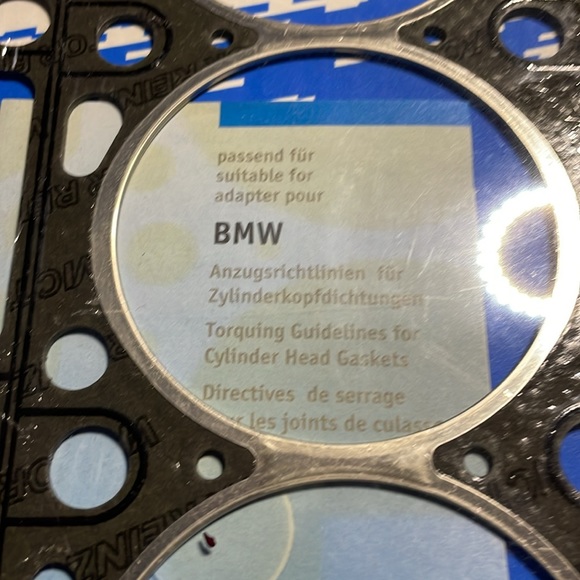 NEW BMW 61-27035-20 made in Germany Head Gasket seal Victor Reinz 6 cylinder car - Picture 5 of 8